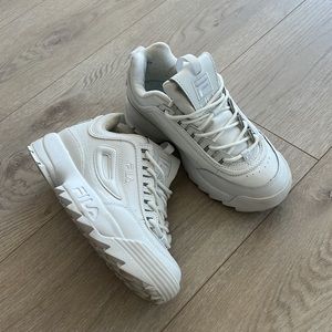 Fila Disruptor Sneakers - All White (rare)